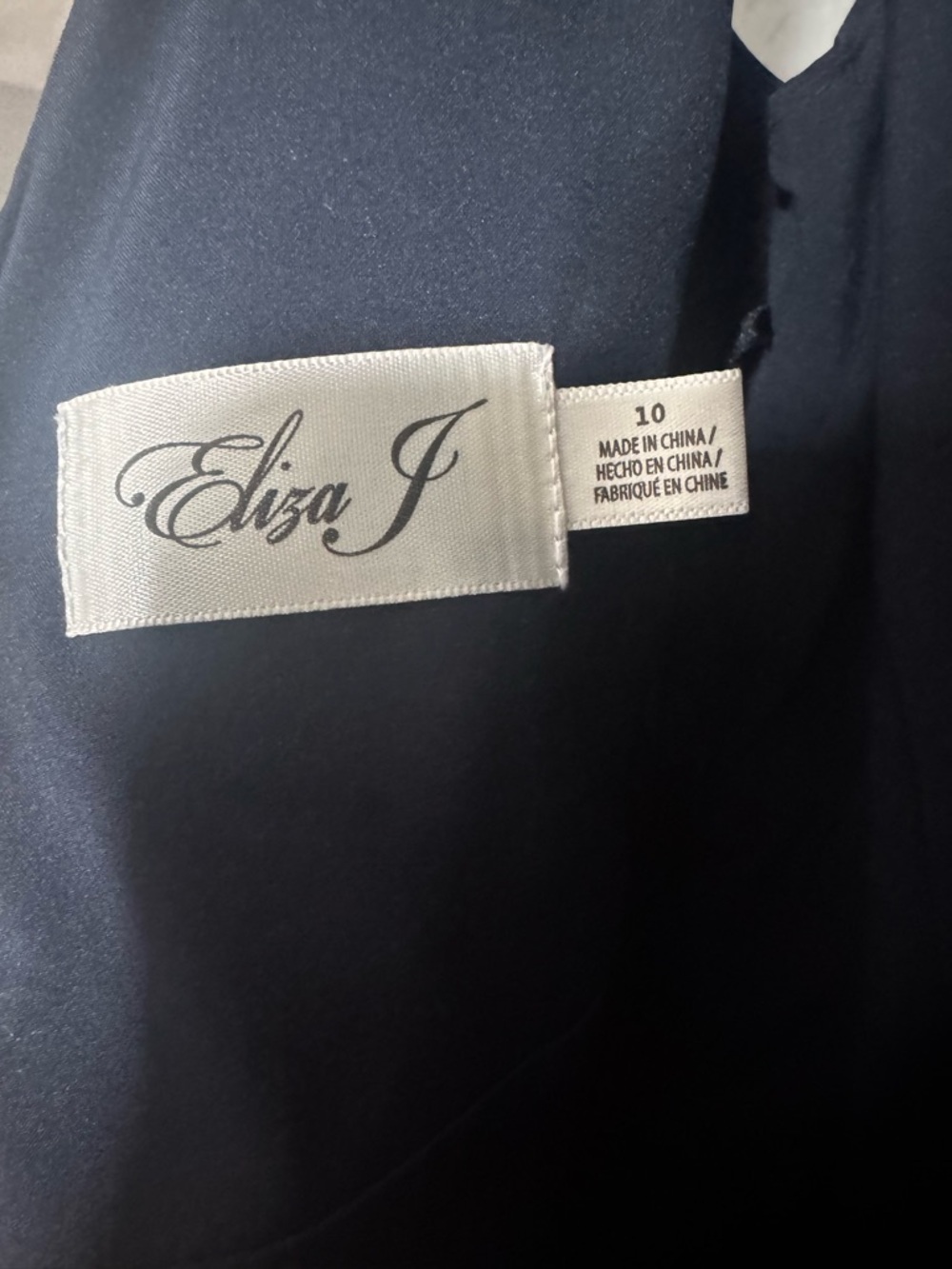 Eliza J Navy Ruched Formal Dress – Size 10 NWT - Picture 3 of 5